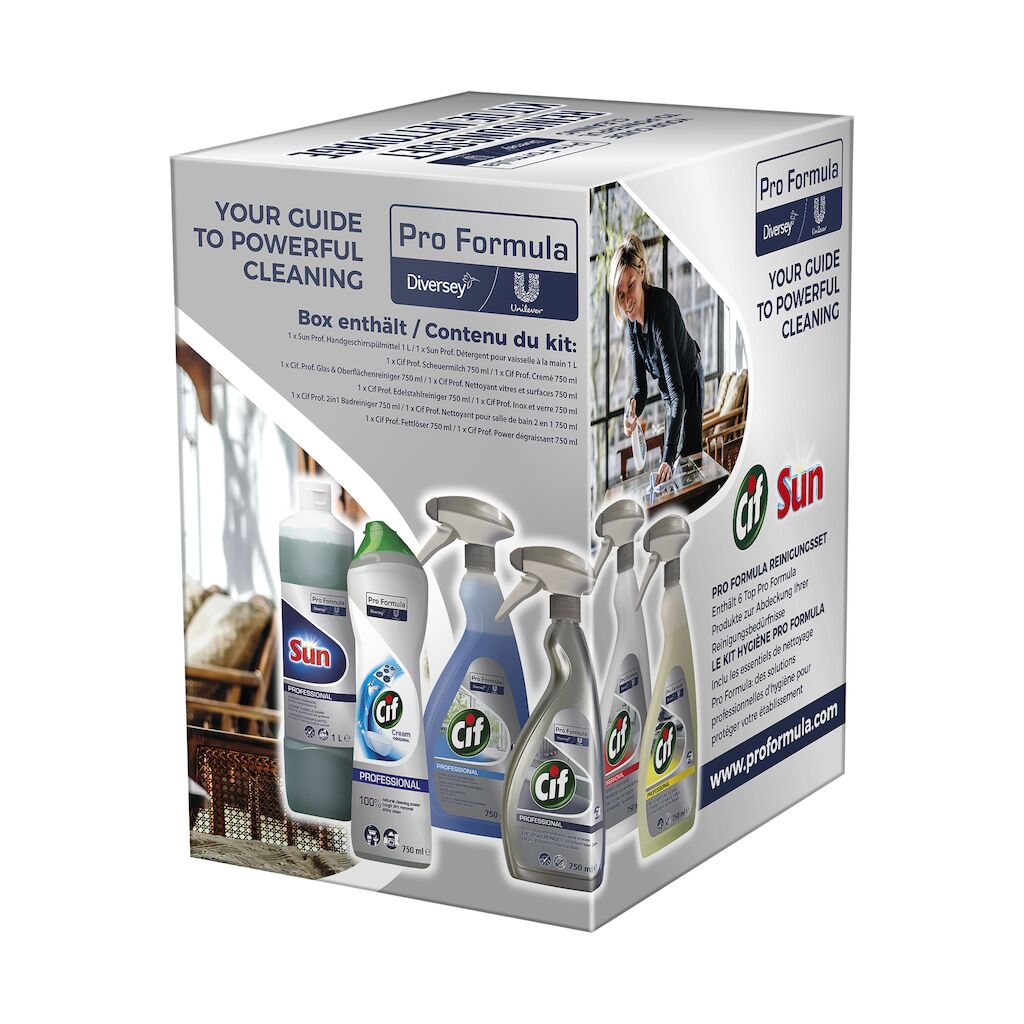 Cif Pro Formula Reinigungsset gemischt 5 x 750 ml + 1 x 1 L Cif Pro Formula Reinigungsset gemischt 5 x 750 ml + 1 x 1 L