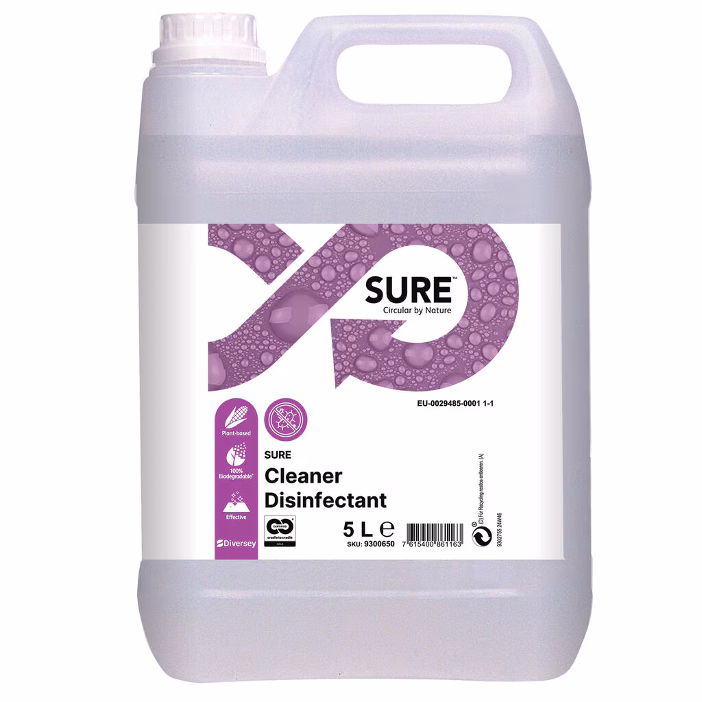 Diversey SURE Cleaner Disinfectant 5 L Kanister Diversey SURE Cleaner Disinfectant 5 L Kanister