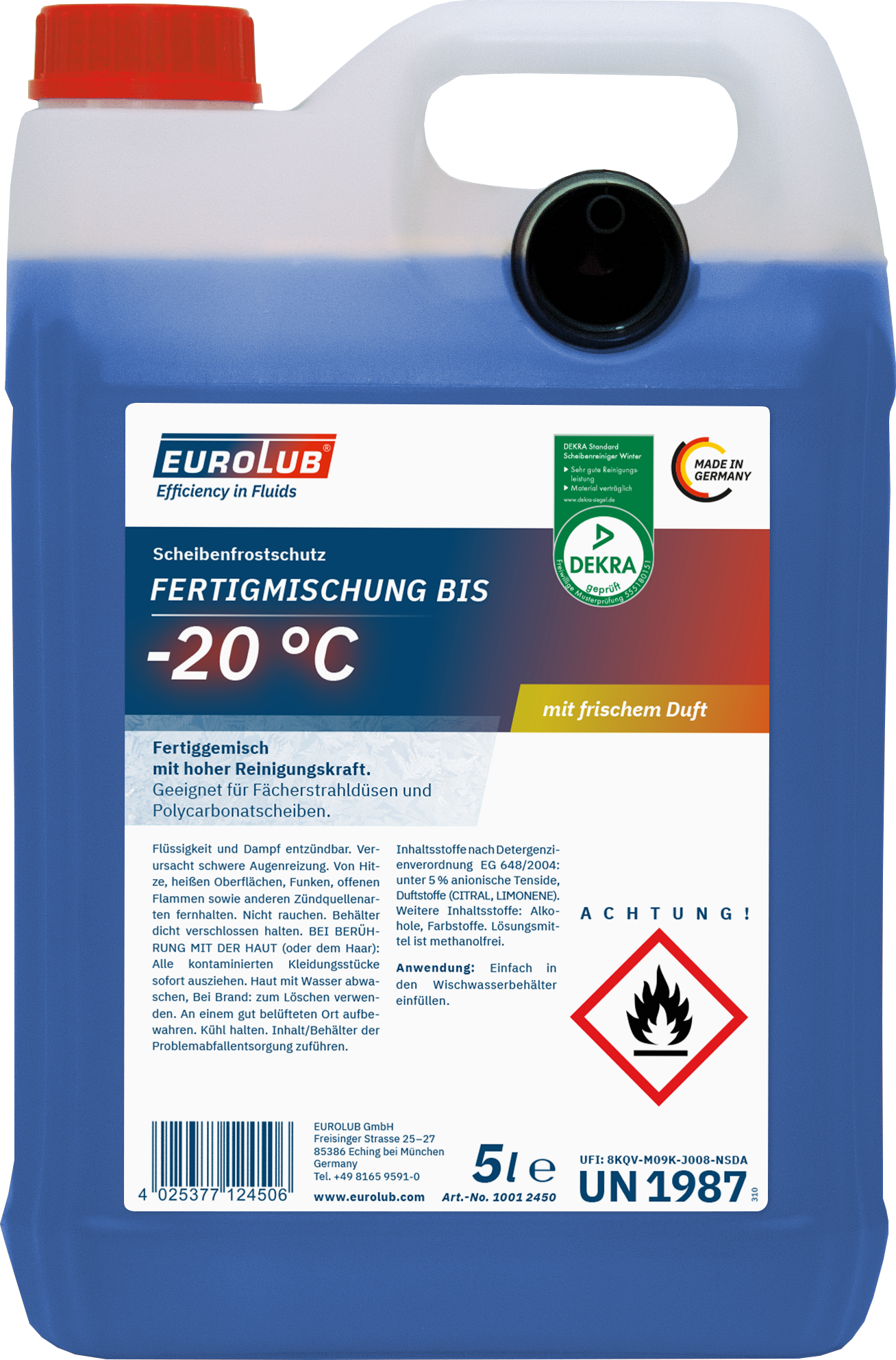 Scheibenfrostschutz Fertiggemisch  -20°C  5 L