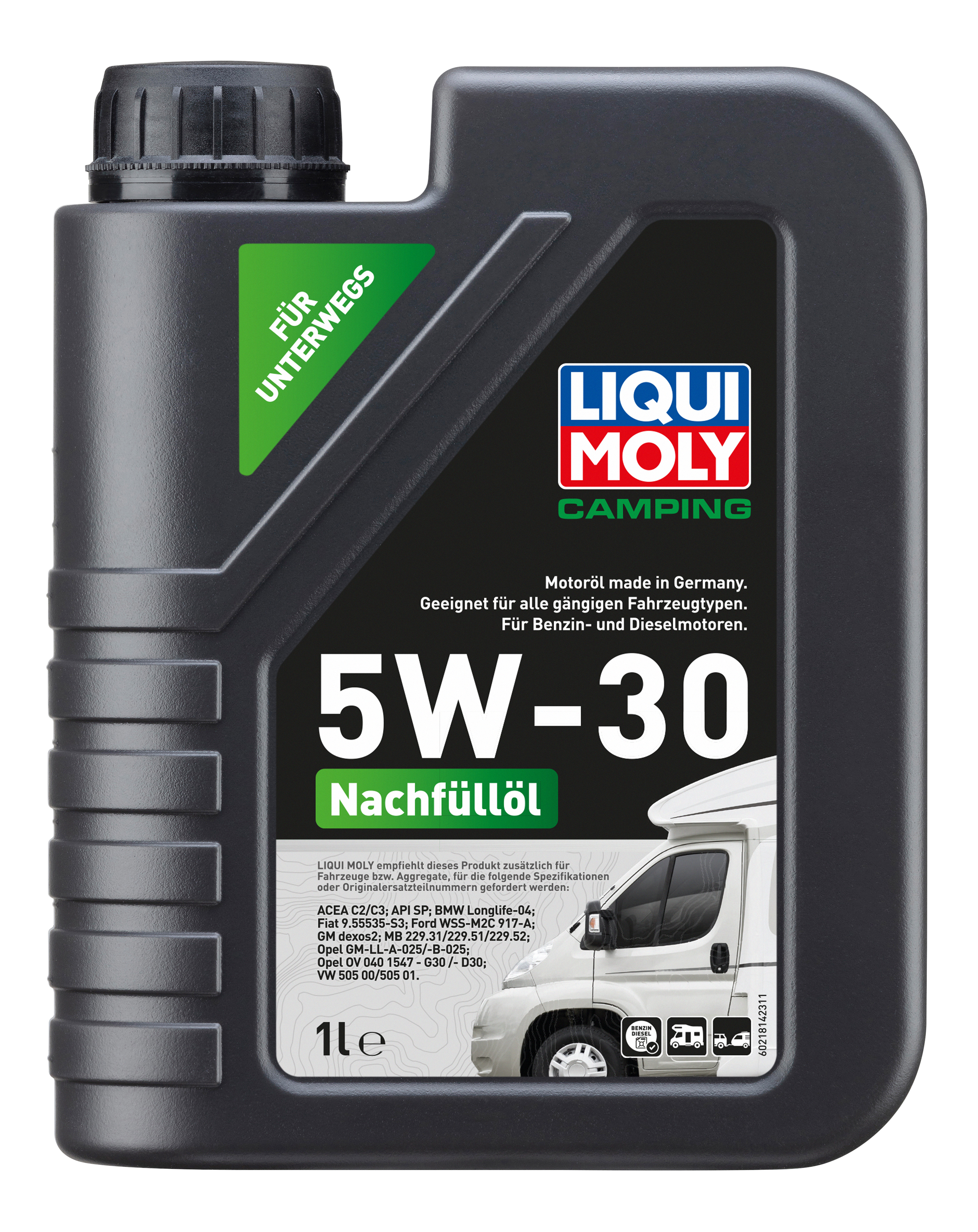Liqui Moly Camping Nachfüllöl 5W-30 1L Liqui Moly Camping Nachfüllöl 5W-30 1L